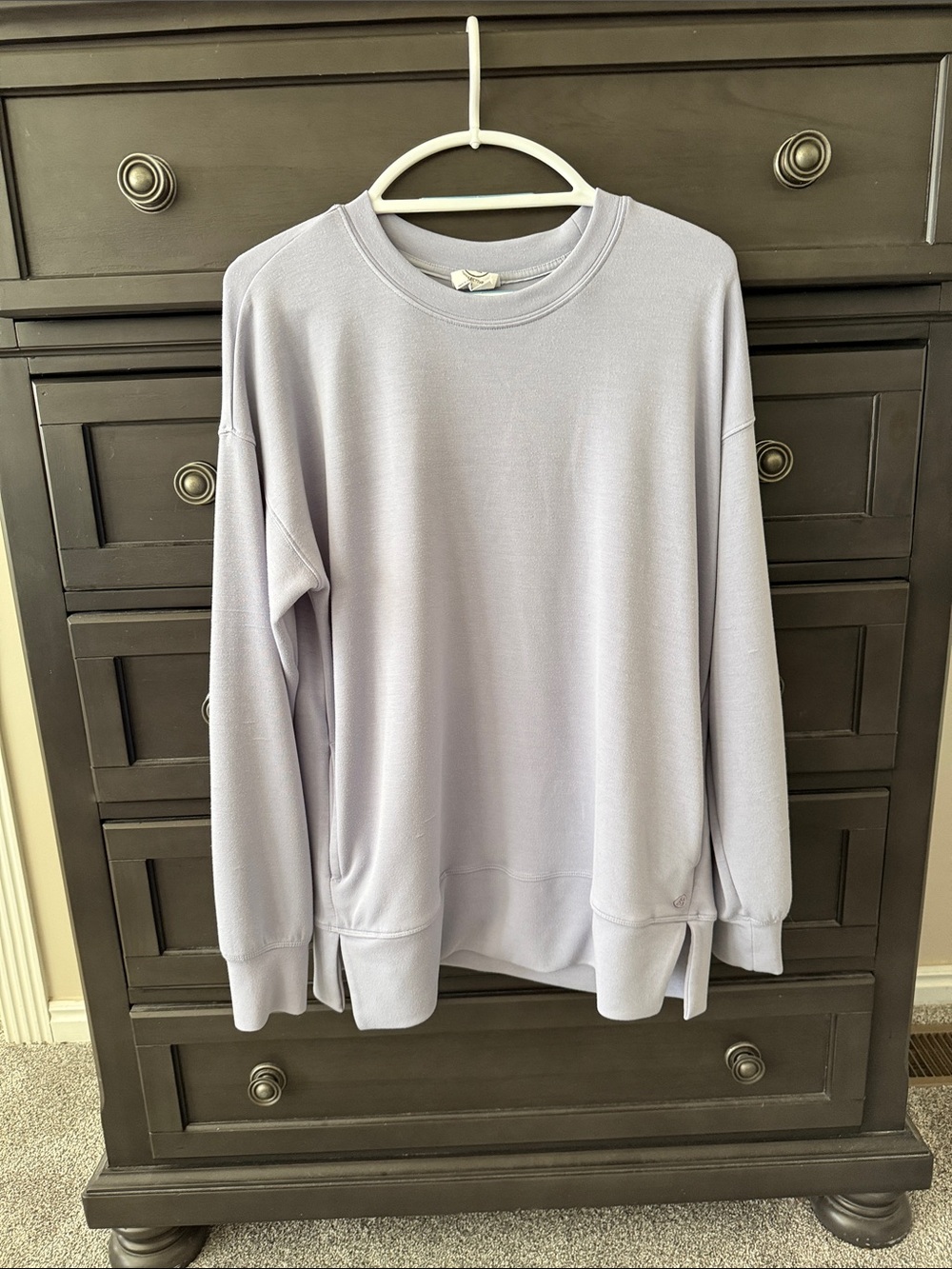 Women's Lavender Relaxed Crewneck Sweatshirt